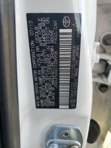 JTKKUPB44D1038958 - 2013 TOYOTA SCION XD WHITE photo 13