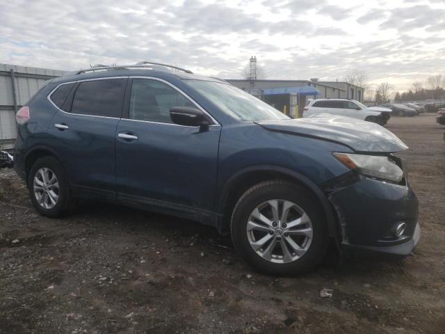 5N1AT2MV9EC845413 - 2014 NISSAN ROGUE S BLUE photo 4