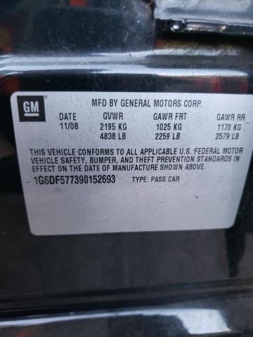 1G6DF577390152693 - 2009 CADILLAC CTS BLACK photo 12