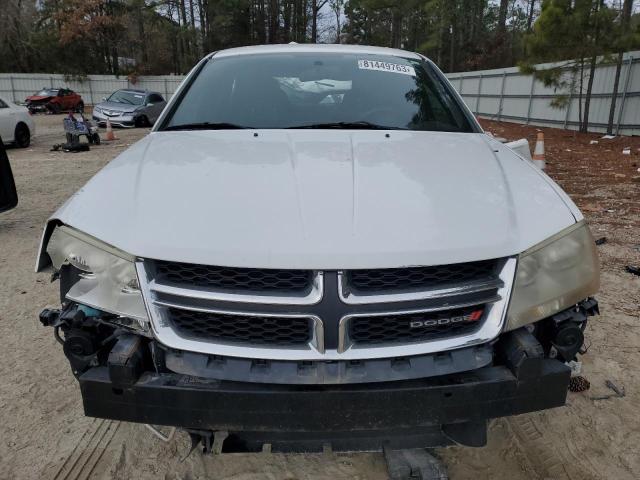 1C3CDZAB8EN170059 - 2014 DODGE AVENGER SE WHITE photo 5