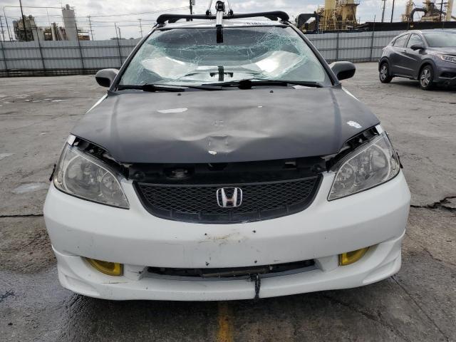 1HGEM21515L024279 - 2005 HONDA CIVIC LX WHITE photo 5