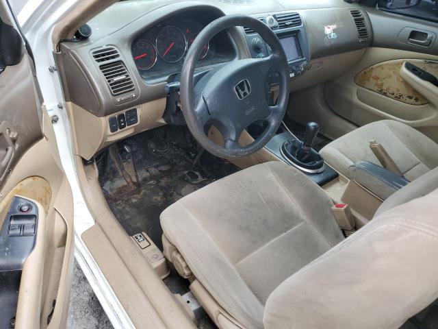 1HGEM21515L024279 - 2005 HONDA CIVIC LX WHITE photo 8