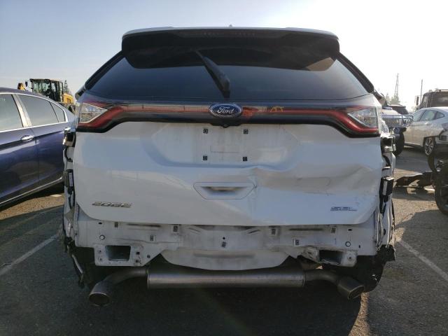 2FMPK3J84GBC43118 - 2016 FORD EDGE SEL WHITE photo 6