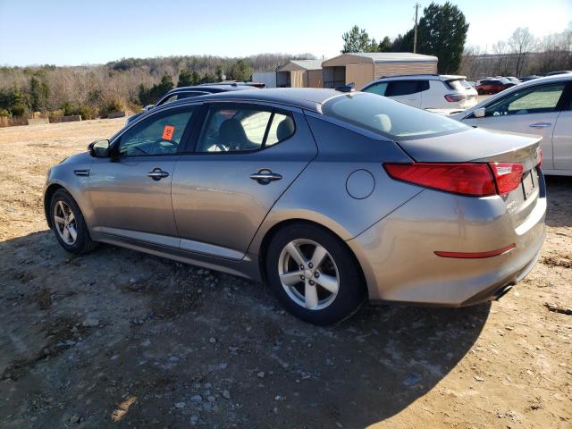 5XXGM4A74FG501700 - 2015 KIA OPTIMA LX GRAY photo 2