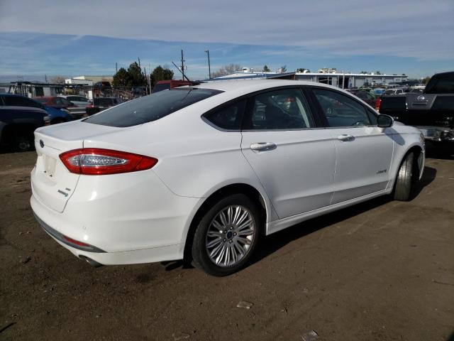 3FA6P0LU2ER317229 - 2014 FORD FUSION SE HYBRID WHITE photo 3