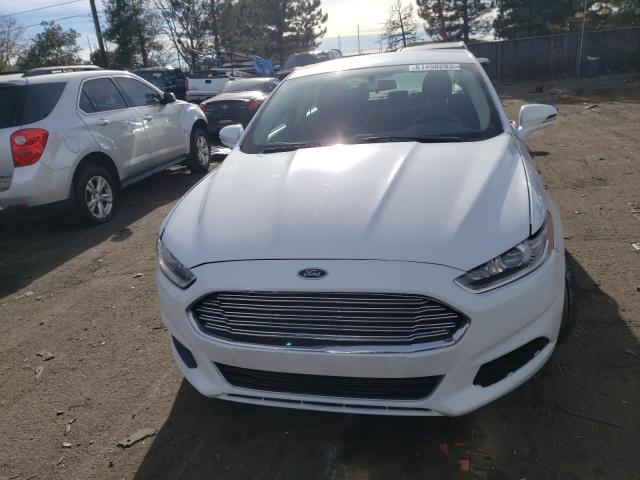 3FA6P0LU2ER317229 - 2014 FORD FUSION SE HYBRID WHITE photo 5