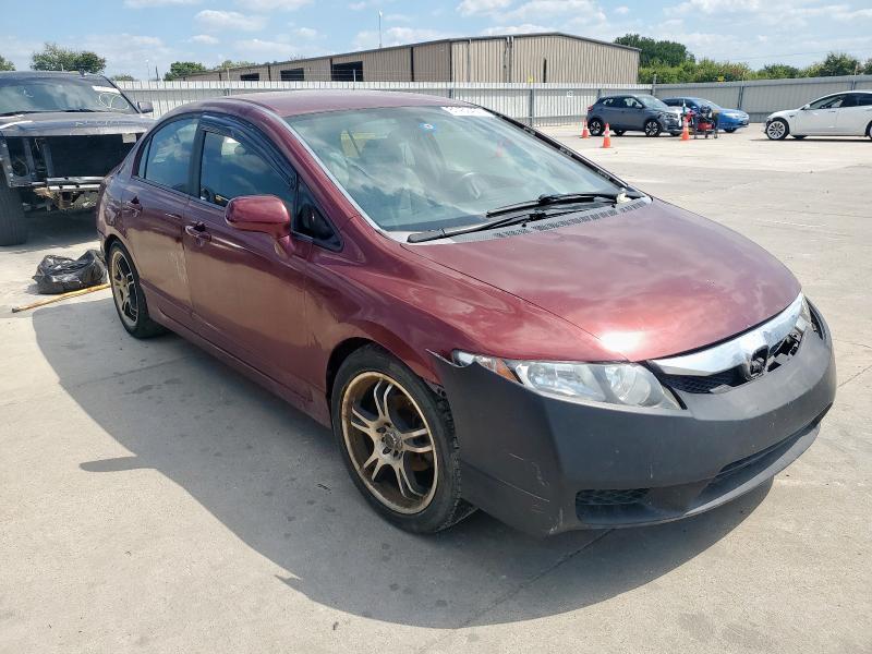 2HGFA1F52AH532140 - 2010 HONDA CIVIC LX RED photo 4