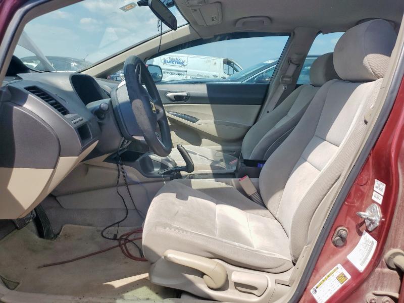 2HGFA1F52AH532140 - 2010 HONDA CIVIC LX RED photo 7