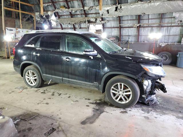 5XYKTDA67FG632054 - 2015 KIA SORENTO LX BLACK photo 4