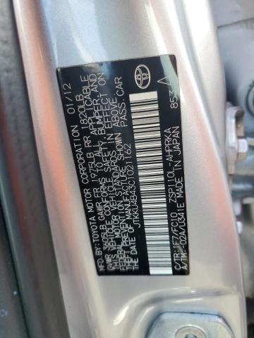 JTKKU4B43C1021162 - 2012 TOYOTA SCION XD 银色 照片 13