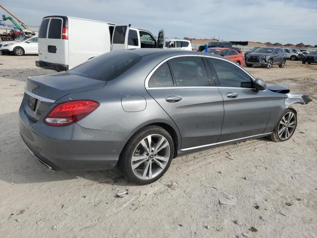 55SWF4JB2JU275161 - 2018 MERCEDES-BENZ C 300 GRAY photo 3