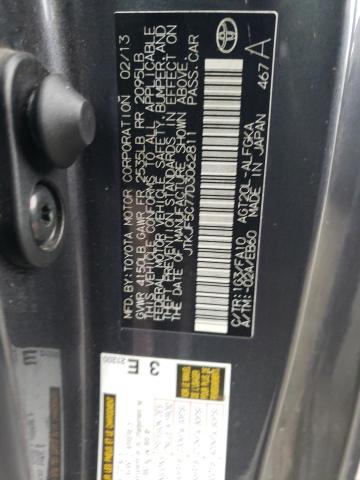 JTKJF5C77D3062811 - 2013 TOYOTA SCION TC 石墨色 照片 12