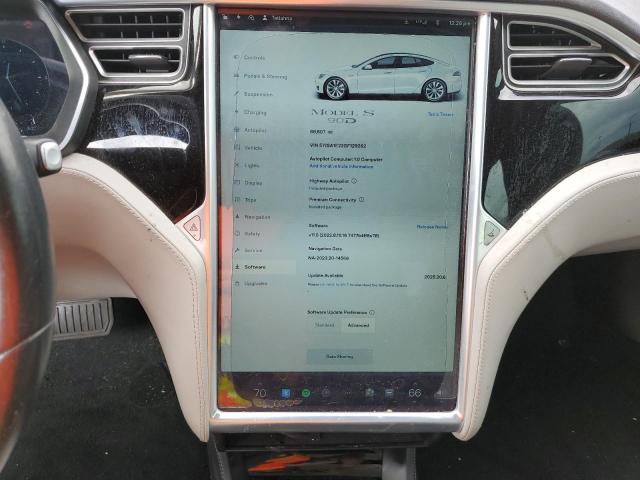 5YJSA1E22GF129262 - 2016 TESLA MODEL S Белый фото 9