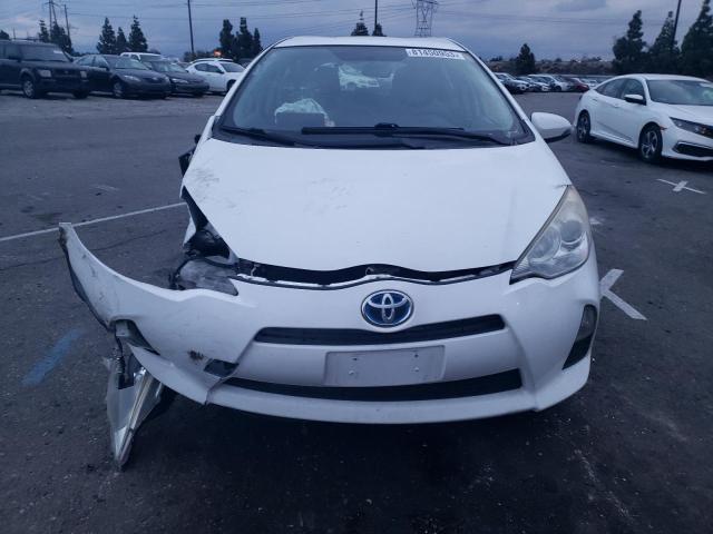 JTDKDTB39C1024222 - 2012 TOYOTA PRIUS C WHITE photo 5