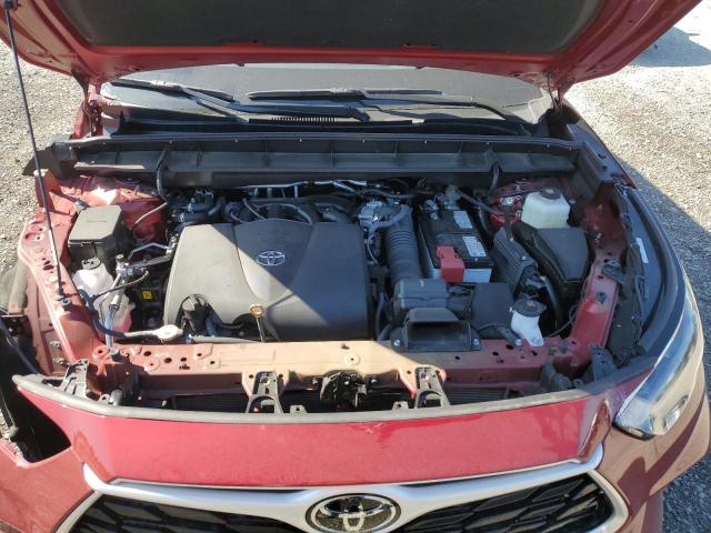 5TDGZRBH3NS183961 - 2022 TOYOTA HIGHLANDER XLE 勃艮第红 照片 12
