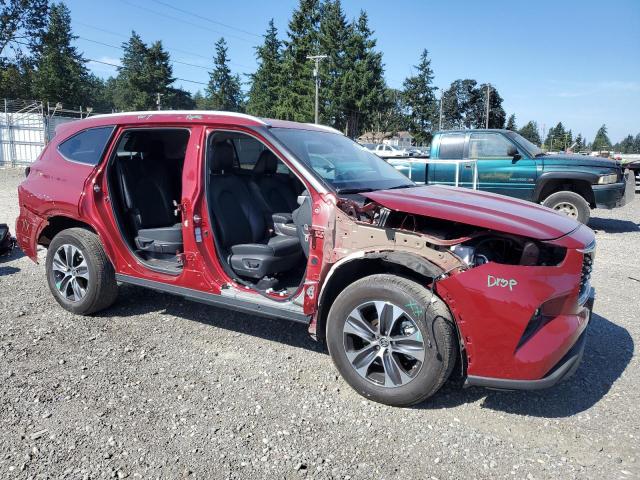 5TDGZRBH3NS183961 - 2022 TOYOTA HIGHLANDER XLE 勃艮第红 照片 4