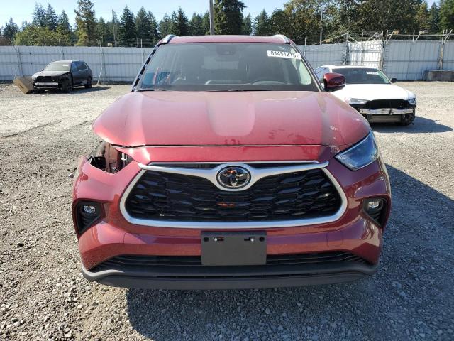 5TDGZRBH3NS183961 - 2022 TOYOTA HIGHLANDER XLE 勃艮第红 照片 5