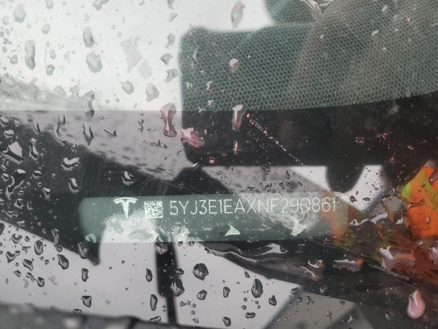 5YJ3E1EAXNF290861 - 2022 TESLA MODEL 3 Schwarz Foto 12