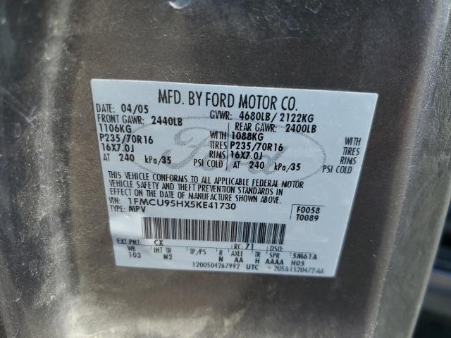 1FMCU95HX5KE41730 - 2005 FORD ESCAPE HEV 灰色 照片 13