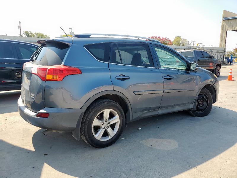 2T3RFREV9EW169032 - 2014 TOYOTA RAV4 XLE BLUE photo 3