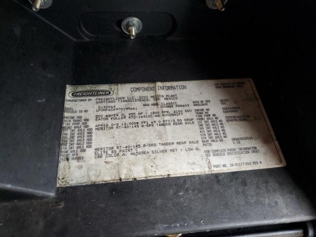 1FVHF6CK97DY99661 - 2007 FREIGHTLINER CLASSIC CLASSIC 120 SILVER photo 10