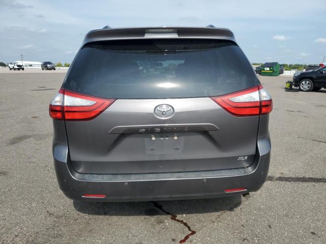 5TDYK3DC9FS574329 - 2015 TOYOTA SIENNA XLE GRAY photo 6