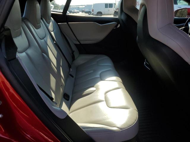5YJSA1E29FF118418 - 2015 TESLA MODEL S RED photo 10