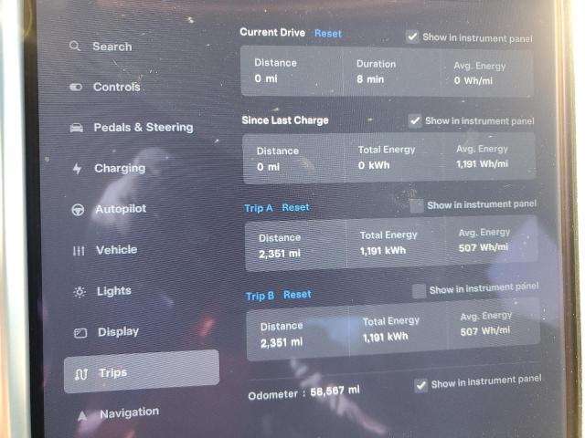 5YJSA1E29FF118418 - 2015 TESLA MODEL S RED photo 9