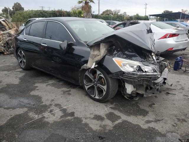 1HGCR2F35GA176676 - 2016 HONDA ACCORD LX BLACK photo 4