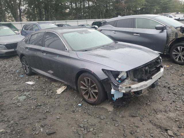 1HGCV1F56MA012422 - 2021 HONDA ACCORD EXL GRAY photo 4