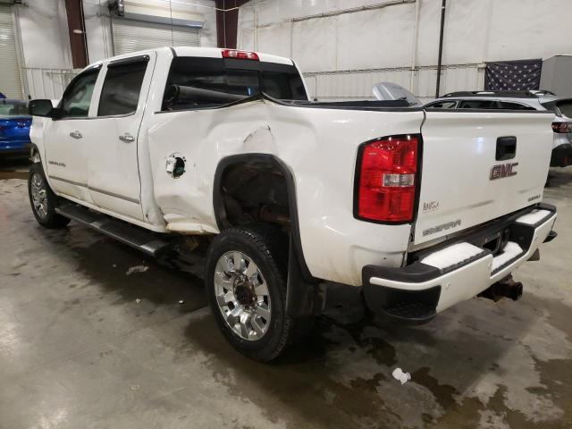 1GT120E86FF523090 - 2015 GMC SIERRA K2500 DENALI WHITE photo 2