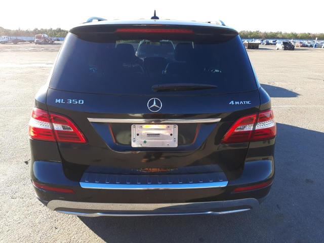 4JGDA5HB0CA019076 - 2012 MERCEDES-BENZ ML 350 4MATIC BLACK photo 6