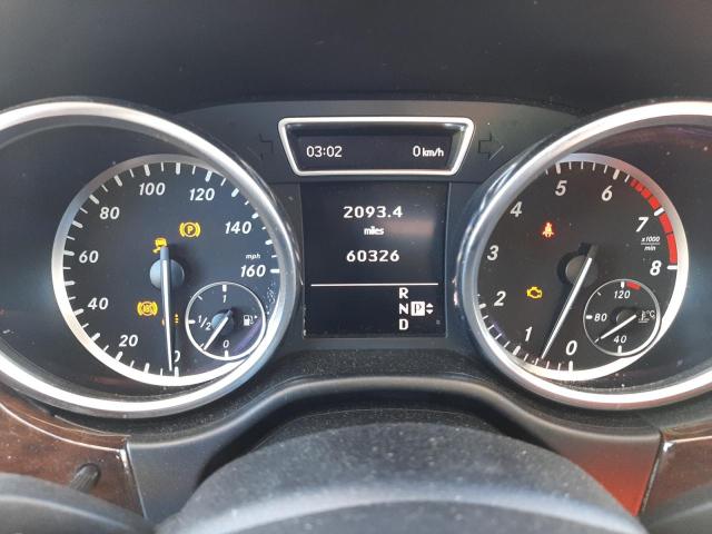 4JGDA5HB0CA019076 - 2012 MERCEDES-BENZ ML 350 4MATIC BLACK photo 9