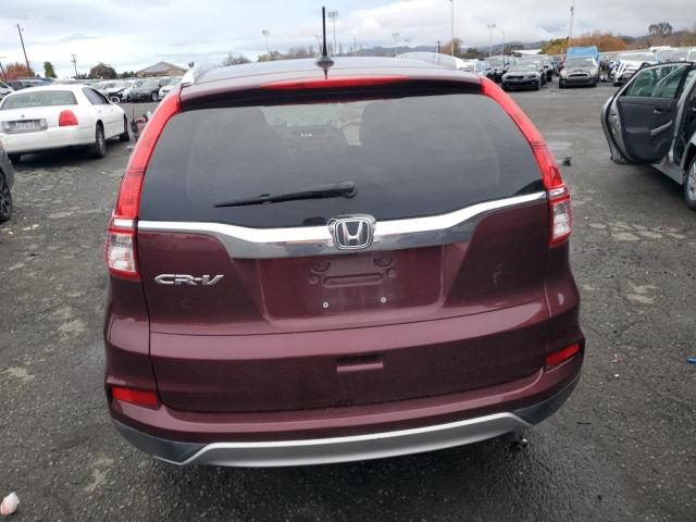 2HKRM3H76FH550104 - 2015 HONDA CR-V EXL BURGUNDY photo 6