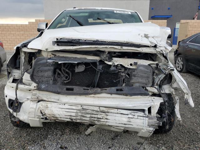 5TFGY5F12EX154065 - 2014 TOYOTA TUNDRA CREWMAX PLATINUM Biały zdjęcie 5