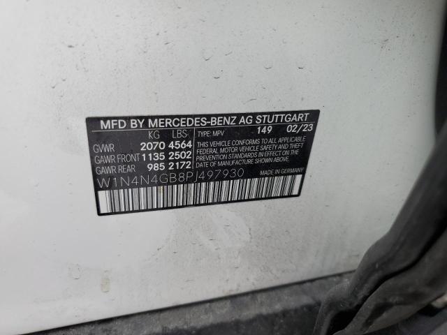 W1N4N4GB8PJ497930 - 2023 MERCEDES-BENZ GLA 250 WHITE photo 13