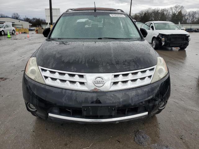 JN8AZ08W17W651491 - 2007 NISSAN MURANO SL BLACK photo 5