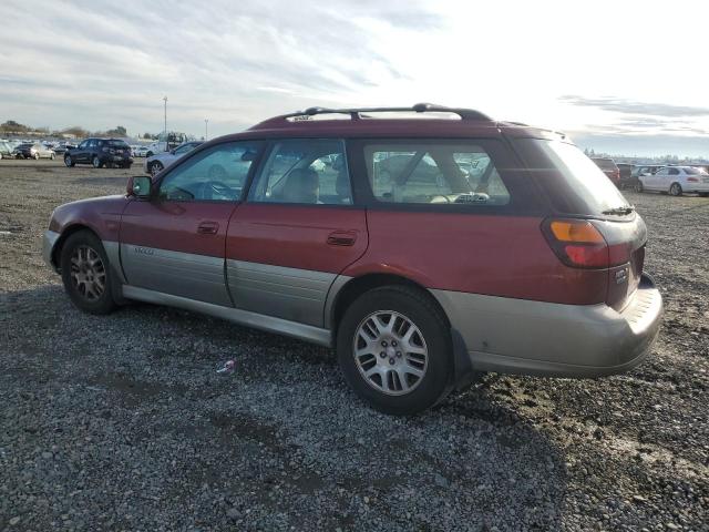 4S3BH686647639624 - 2004 SUBARU LEGACY OUTBACK LIMITED BURGUNDY photo 2