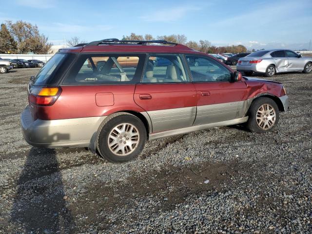 4S3BH686647639624 - 2004 SUBARU LEGACY OUTBACK LIMITED BURGUNDY photo 3