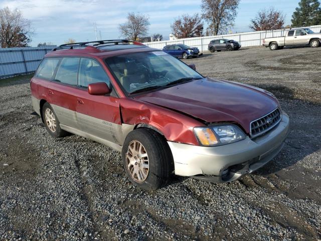 4S3BH686647639624 - 2004 SUBARU LEGACY OUTBACK LIMITED BURGUNDY photo 4