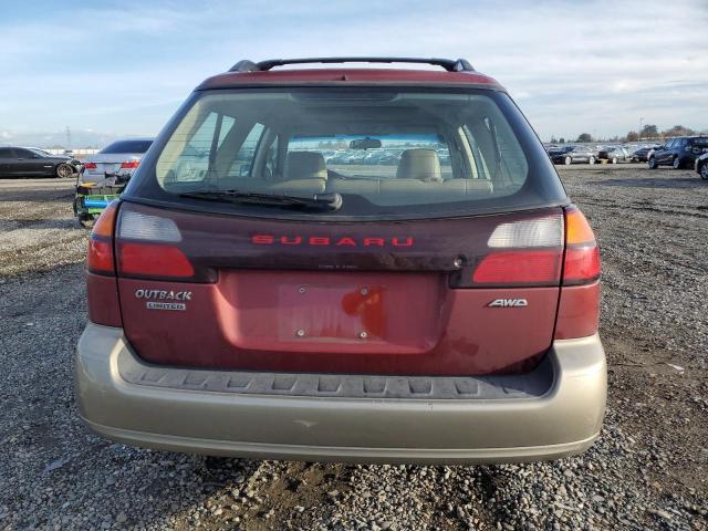 4S3BH686647639624 - 2004 SUBARU LEGACY OUTBACK LIMITED BURGUNDY photo 6