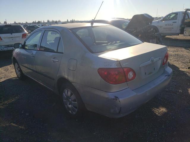 1NXBR38E83Z058947 - 2003 TOYOTA COROLLA CE SILVER photo 2