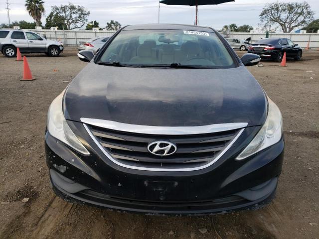 5NPEB4AC1EH944786 - 2014 HYUNDAI SONATA GLS BLACK photo 5