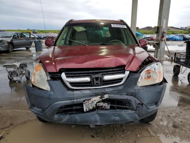 SHSRD78893U158382 - 2003 HONDA CR-V EX BURGUNDY photo 5