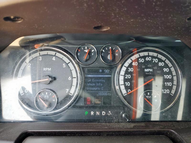 1D7RB1GPXAS205928 - 2010 DODGE RAM 1500 BLACK photo 9