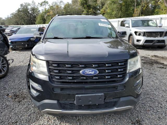 1FM5K7D81HGA80819 - 2017 FORD EXPLORER XLT BLACK photo 5