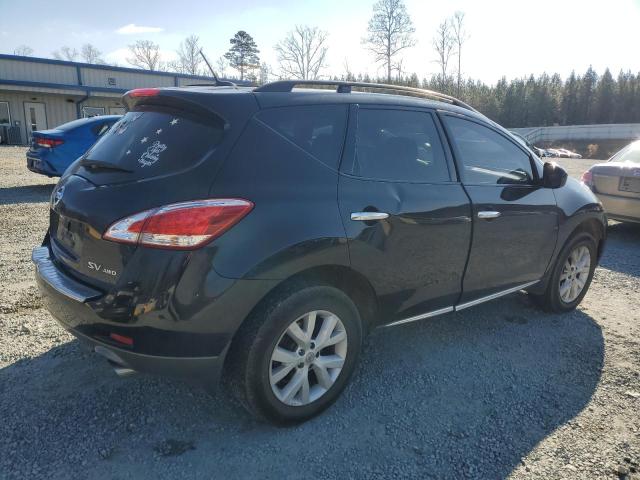 JN8AZ1MW5BW177937 - 2011 NISSAN MURANO S BLACK photo 3