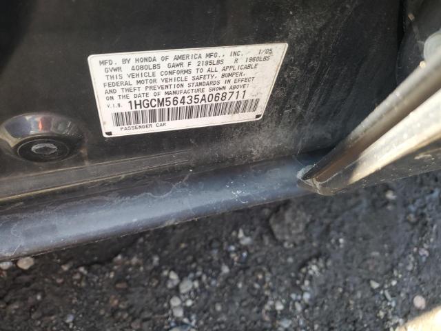 1HGCM56435A068711 - 2005 HONDA ACCORD LX GRAY photo 12