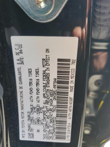 3TYCZ5AN6NT075532 - 2022 TOYOTA TACOMA DOUBLE CAB BLACK photo 13
