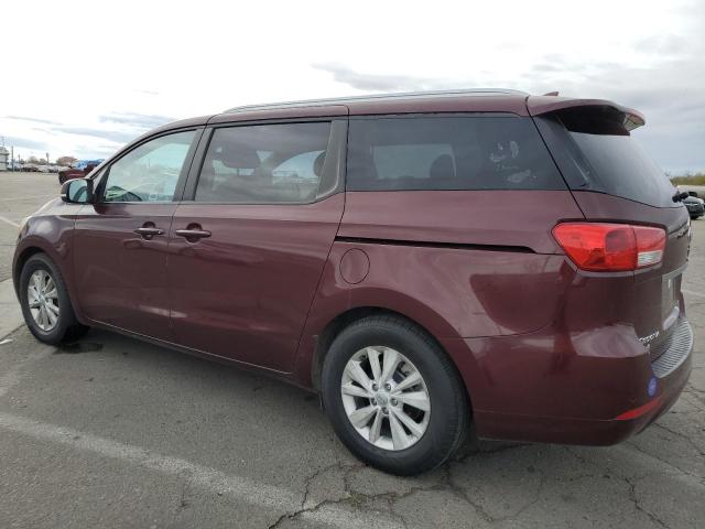 KNDMB5C17G6094012 - 2016 KIA SEDONA LX BURGUNDY photo 2